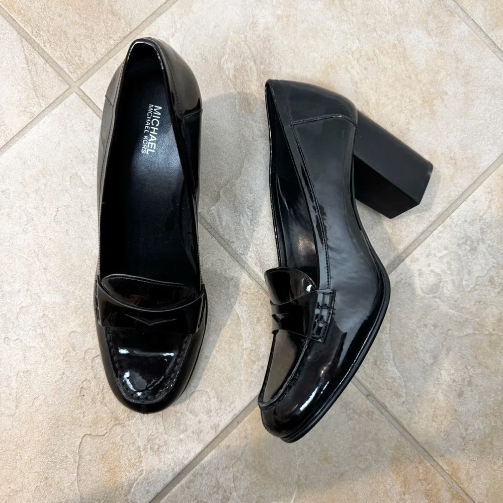 MICHAEL Michael Kors Buchanan Loafer Pumps Patent Leather Size 11 - Picture 2 of 6